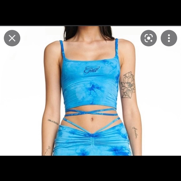I Am Gia Dione Tie Dye Crop Tank Size Small - Picture 1 of 1